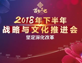 2018年下半年戰略與文化推進會——堅定深化改革